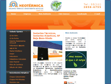 Tablet Screenshot of neotermica.com.br